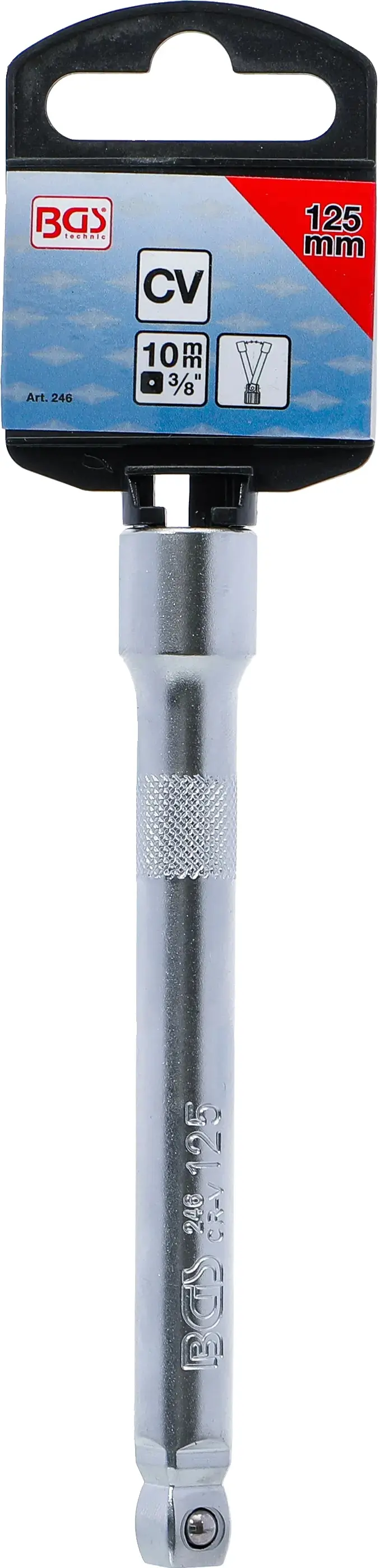 Prodloužení/nástavec 3/8" výkyvné 15° BGS100246, délka 125 mm (BGS100246)