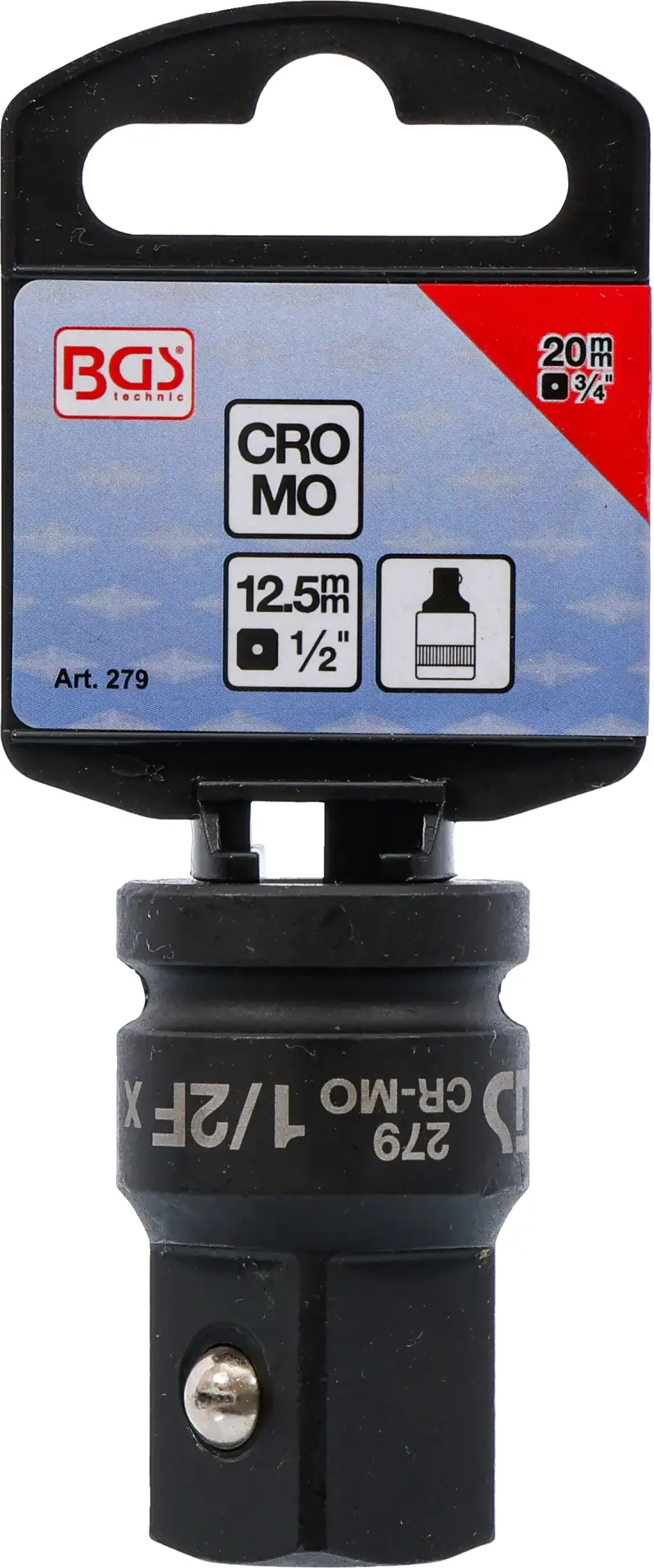 Adaptér vnitřní 1/2" BGS100279 pro vnější 3/4", tvrzený (BGS100279)