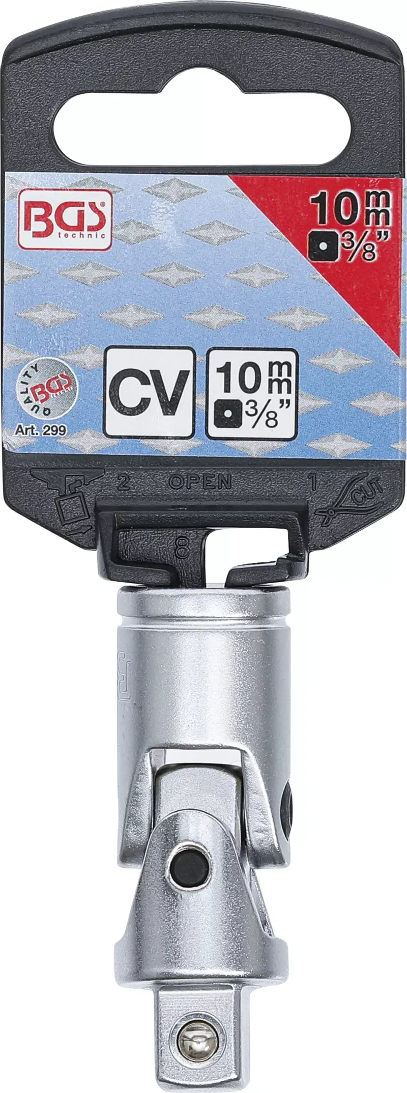 Křížový kloub 3/8" BGS100299, matný chrom (BGS100299)