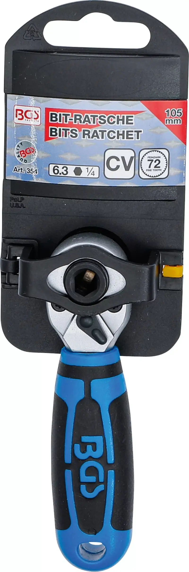 Ráčna pro bity 1/4" BGS100354 s vnitřním šestihranem (BGS100354)