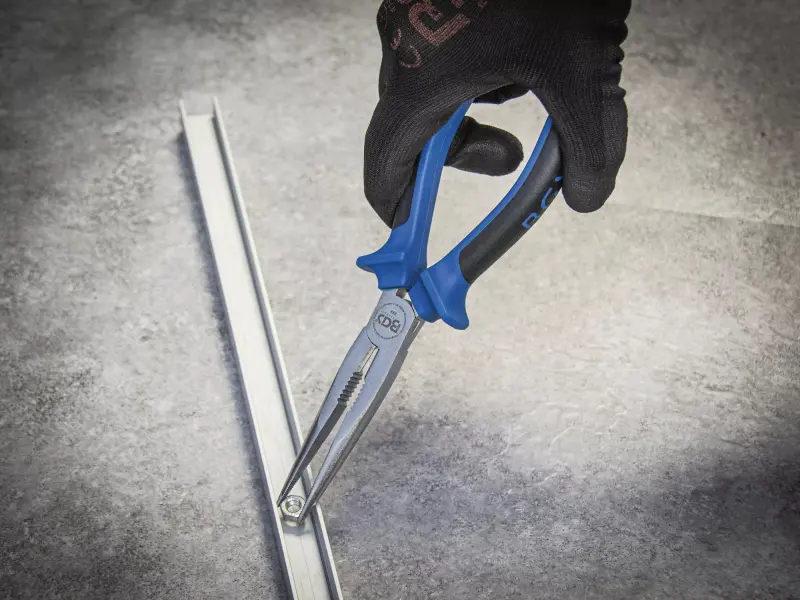 Kleště pro elektroniku 200 mm BGS100389, rovné s rozevírací pružinou (BGS100389)