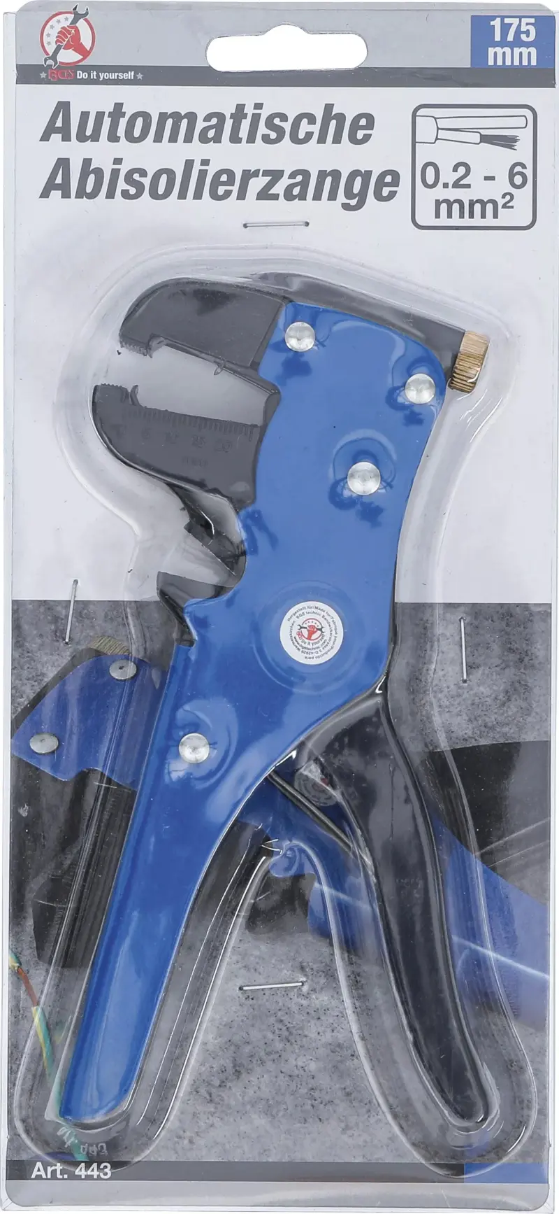 Automatické odizolační kleště Kraftmann 175 mm BGS100443 pro 0,2 ÷ 6 mm2 (BGS100443)