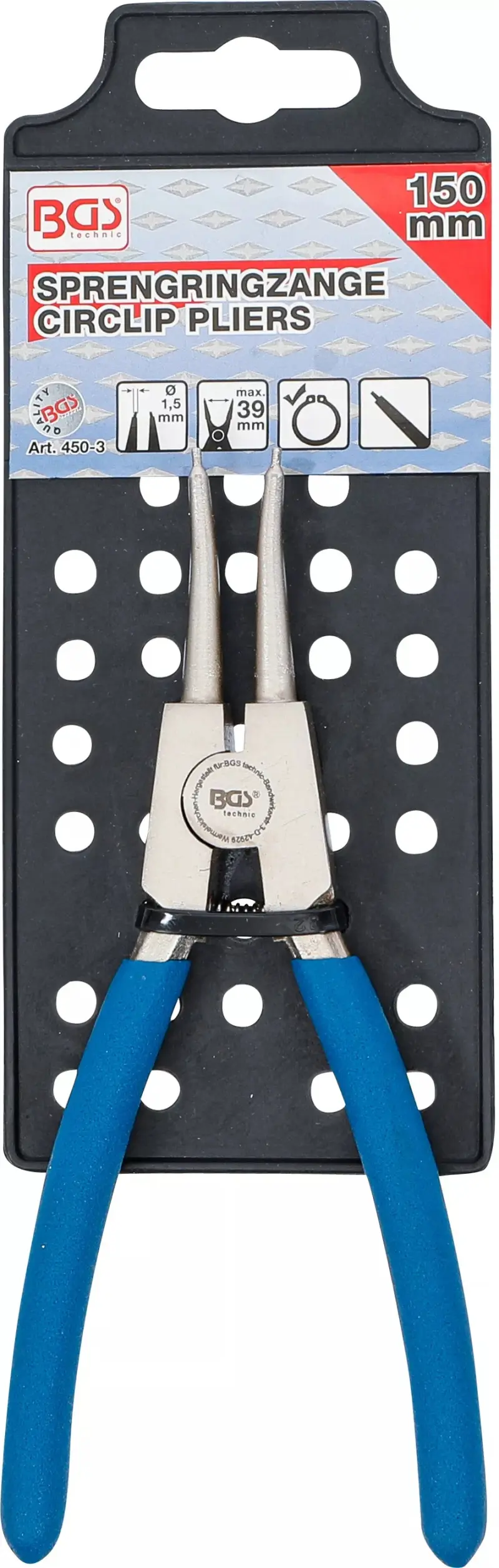 Kleště 150 mm na vnější rozpěrné kroužky BGS100450-3 (BGS100450-3)