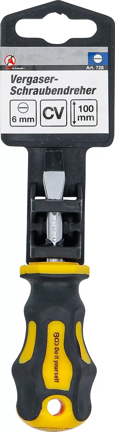 Karburátorový šroubovák Kraftmann - plochý 6,0 x 90 mm. BGS 728  (BGS100728)