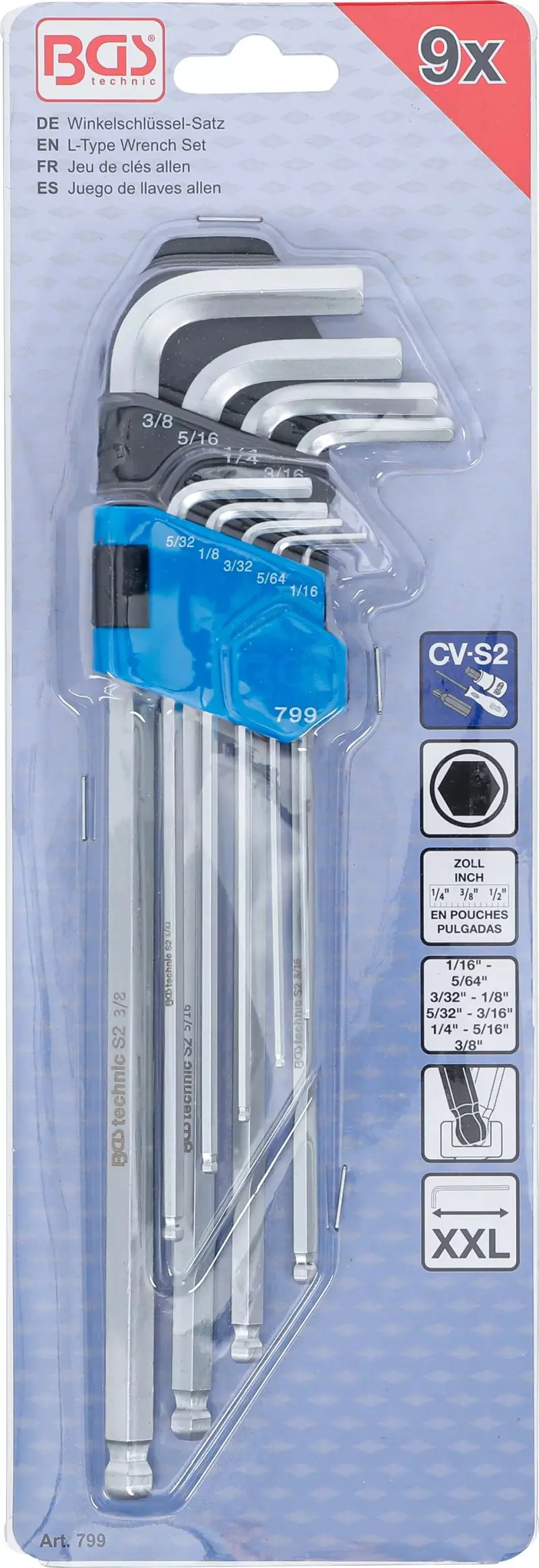 Zástrčné klíče inbus 1/16