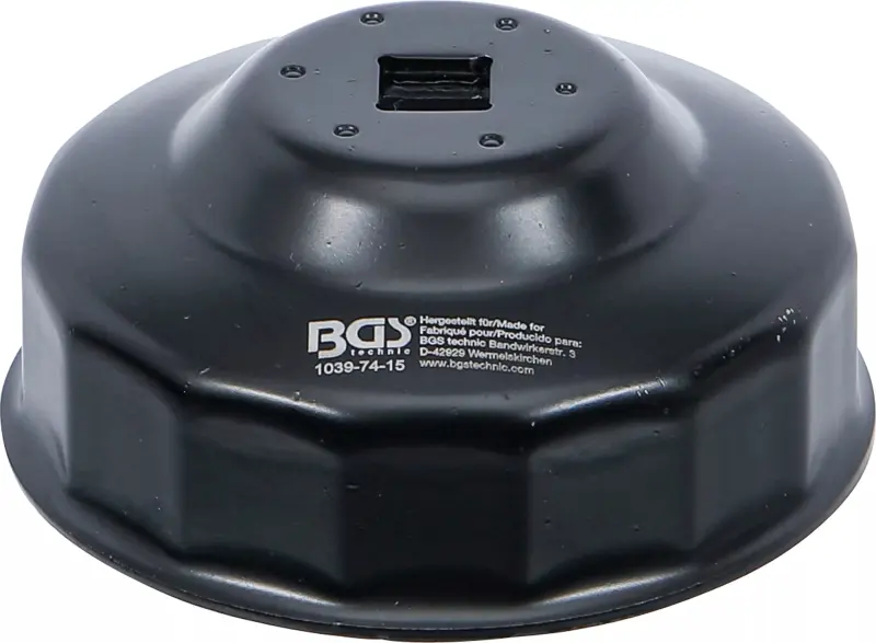 Klíč na olejové filtry průměr 74 mm, 15hranný BGS101039-74-15 (Audi, Chrysler, GM, Rover) (BGS101039-74-15)