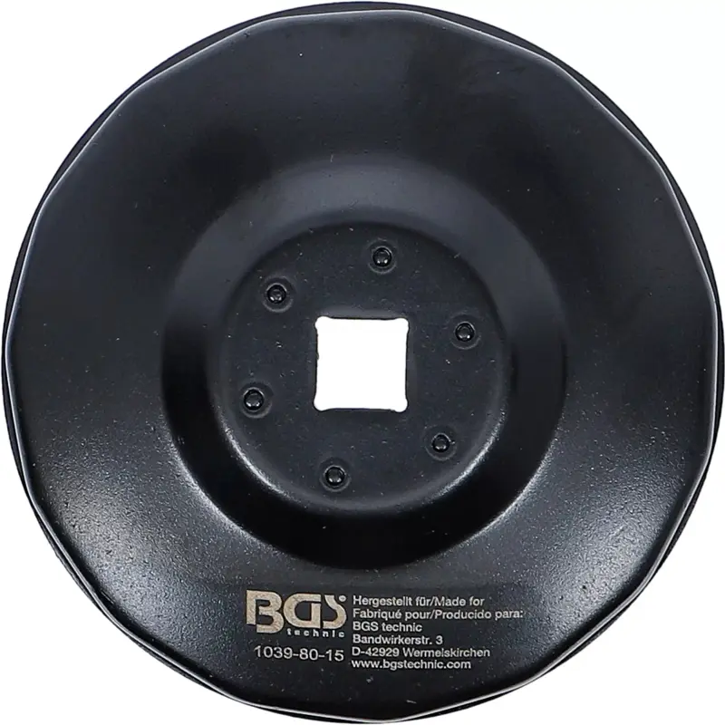 Klíč na olejové filtry průměr 80 mm, 15hranný BGS101039-80-15 (Honda, Mazda, Nissan, Opel) (BGS101039-80-15)