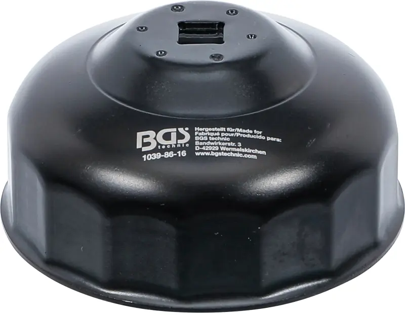 Klíč na olejové filtry průměr 86 mm, 16hranný BGS101039-86-16 (BMW, Volvo) (BGS101039-86-16)