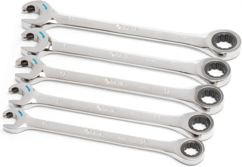 Očkoploché ráčnové klíče 10 ÷ 14 mm v kazetě SATA Tools ST09078SJ - 5 ks (SATAST09078SJ)