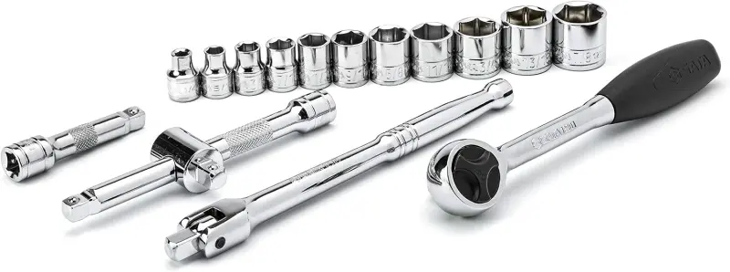 16 ks. Sada nástrčných hlavic s pohonem 3/8" a 6 h (SATAST09085SJ)