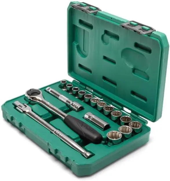 17 Ks. Sada metrických nástrčných hlavic 1/2" s 12 (SATAST09086SJ)