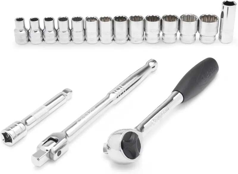 17 Ks. Sada metrických nástrčných hlavic 1/2" s 12 (SATAST09086SJ)