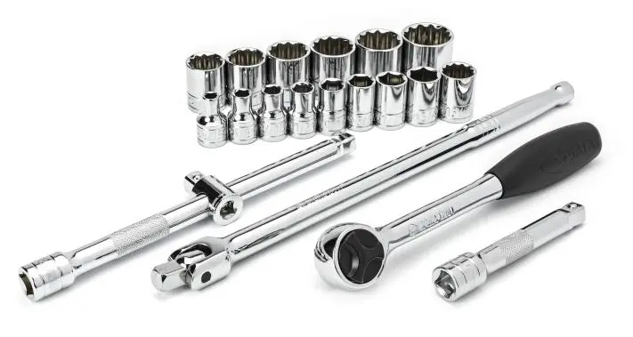 20 ks. Sada nástrčných hlavic 1/2" s 6 a 12 hroty (SATAST09087SJ)
