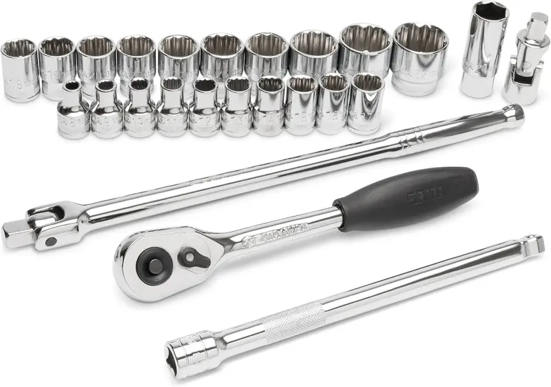 Gola sada 1/2" 8 ÷ 32 mm, 12hranná SATA Tools -  25 dílů (SATAST09092ME-12)