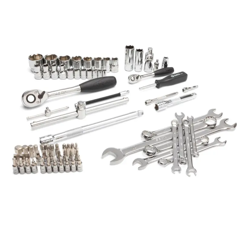 76 ks. Sada metrických klíčů s 1/4" a 1/2" pohonem (SATAST09519SJ)