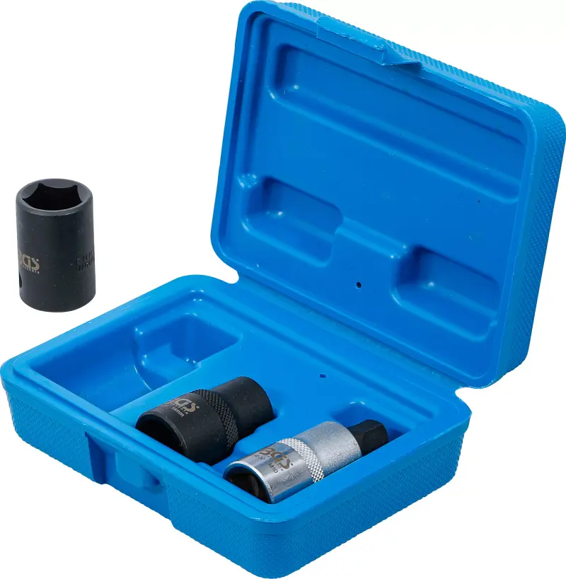 Nástrčné hlavice 1/2" 5hranné 10 ÷ 19 mm BGS101112 na brzdové třmeny kotoučových brzd. Sada 3 díly (BGS101112)