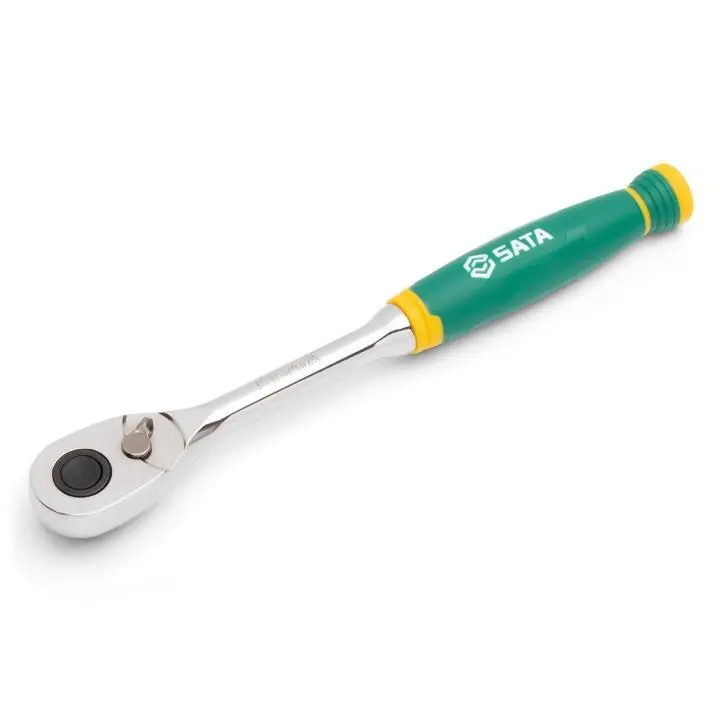 Rychloupínací chromová ráčna s komfortní rukojetí 3/8" Drive 72T (SATAST12971G)