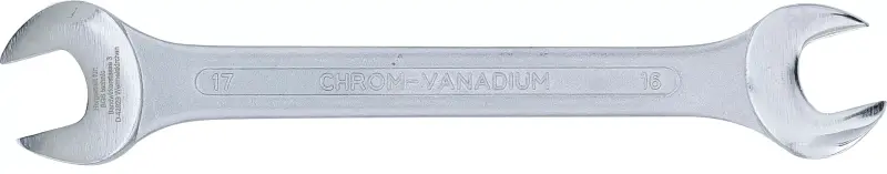 Oboustranný klíč 16 x 17 mm BGS101184-16x17, DIN 3110, chrom vanadium (BGS101184-16x17)