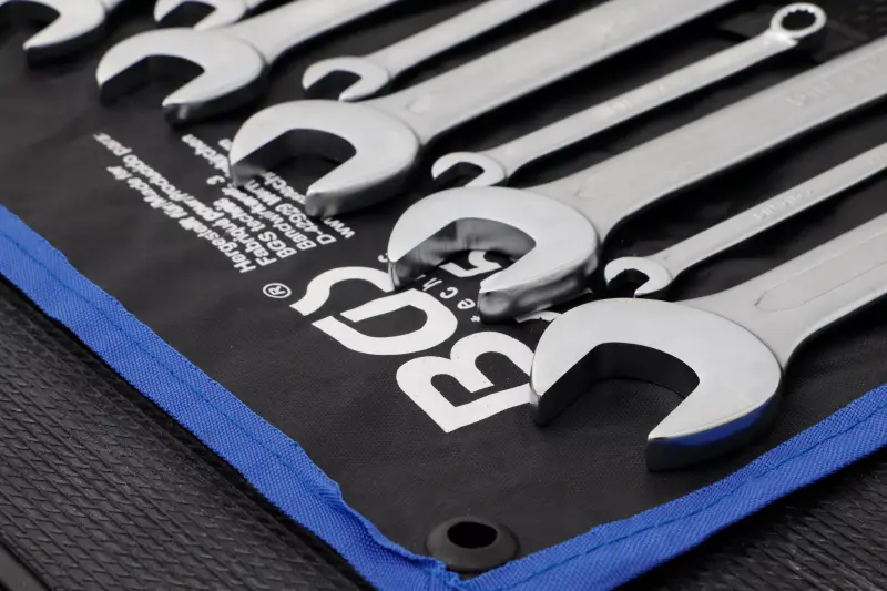 Očkoploché klíče 1/4" ÷ 15/16" BGS101195 palcové, dle DIN 3113A. Sada 12 dílů (BGS101195)