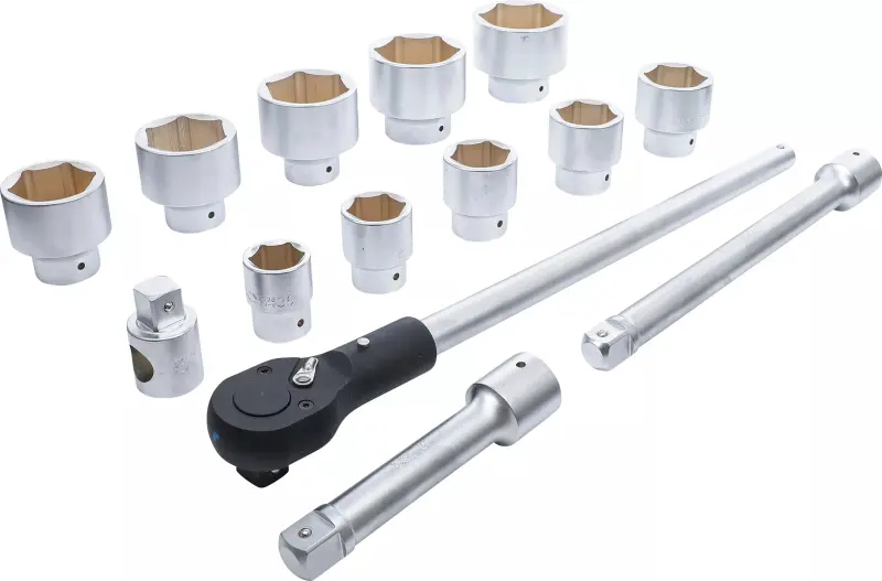 Gola sada BGS-15K 1" 36 ÷ 80 mm v plechové kazetě (Sada 15 dílů). BGS 1210 (BGS101210)