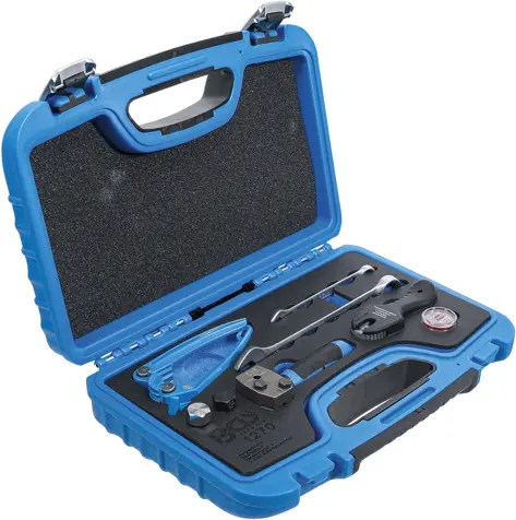 Pertlovací, ohýbací a oddělovací nářadí BGS101270 pro brzdová vedení 4,75 mm (Sada 6 dílů v kufříku) (BGS101270)