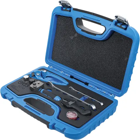 Pertlovací, ohýbací a oddělovací nářadí BGS101270 pro brzdová vedení 4,75 mm (Sada 6 dílů v kufříku) (BGS101270)