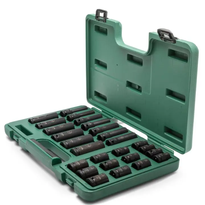 Nástrčné hlavice 1/2" 10 ÷ 24 mm SATA ST34399T, standard a prodloužené - 26 ks (SATAST34399T)