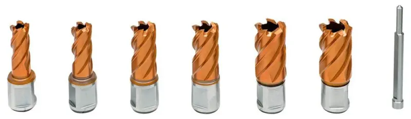 Jádrové vrtáky Bernardo HSS-Vario PLUS KBK 13-22 mm, 6ks (hl. vrt. 30 mm) (BER411121)