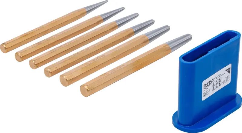 Důlčíky BGS101656 v plechové kazetě. Sada 6 dílů (BGS101656)
