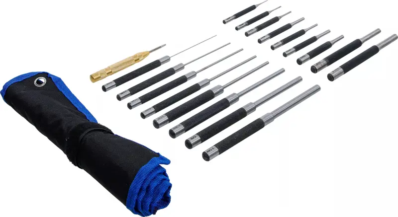 Vyrážeče 1,5 ÷ 9,5 mm BGS101695 Sada 18 dílů (BGS101695)