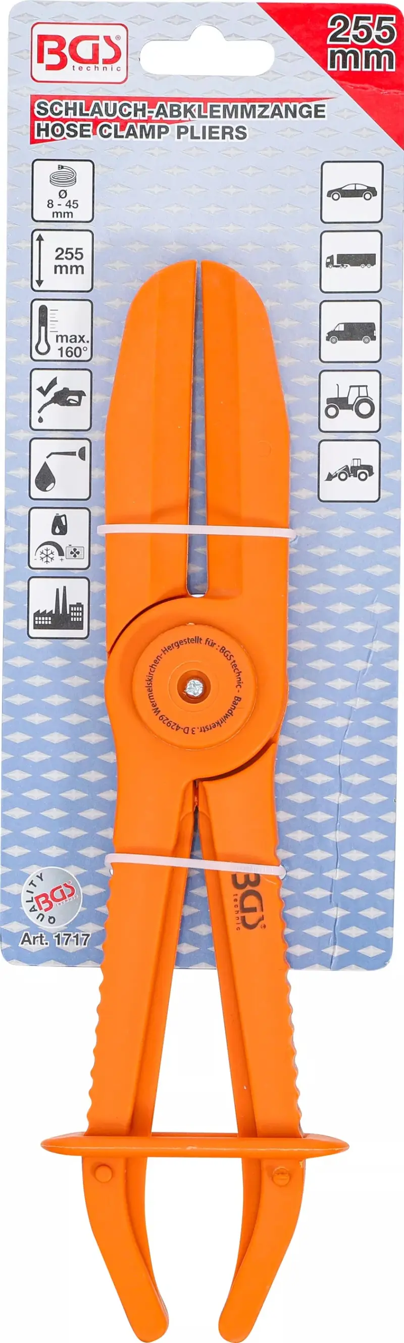 Kleště 255 mm pro uzavření hadic BGS101717 (BGS101717)