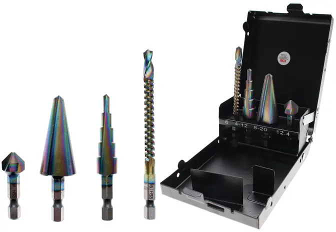 Multifunkční sada vrtáků HSS-G (4 díly) BGS 1944 (BGS101944)