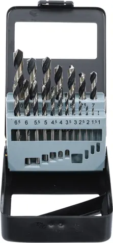 Vrtáky spirálové HSS Kraftmann 1 ÷ 10 mm BGS102010 Sada 19 dílů (BGS102010)