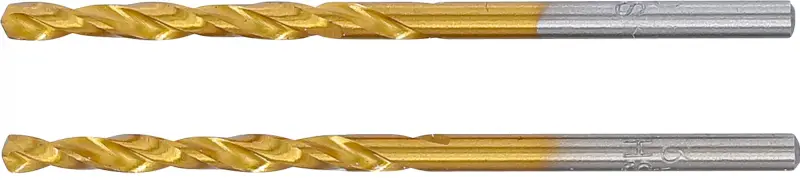 Vrták HSS-G průměr 3,0 mm BGS102040-3 TiN povrch. Sada 2 díly (BGS102040-3)