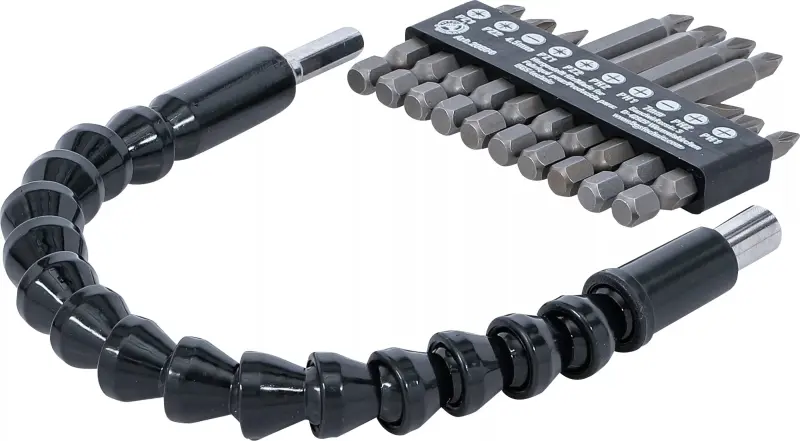 Bity Kraftmann 1/4" s ohebným prodloužením (Sada 11 dílů). BGS 2080 (BGS1020804)