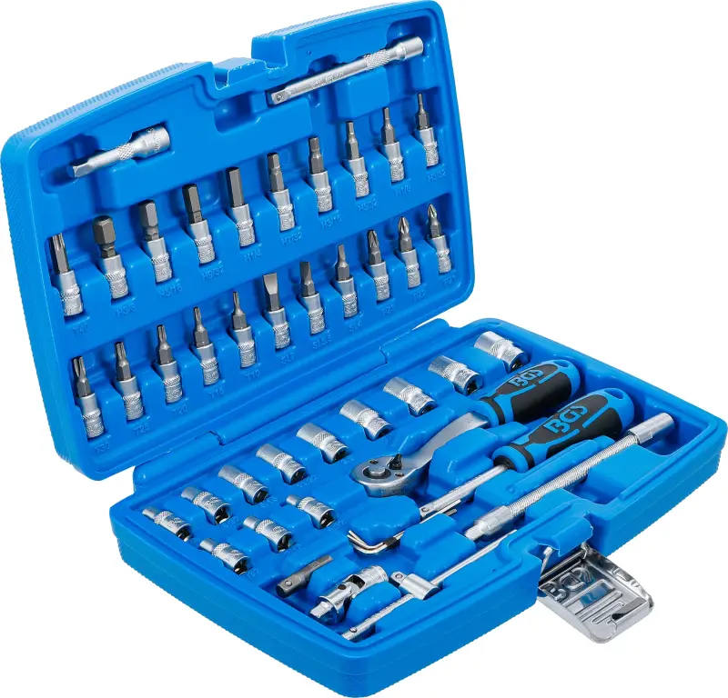 Gola sada 1/4" (palcová 5/32 ÷ 9/16") - německý výrobce BGS 46 dílů. BGS 2141 (BGS102141)