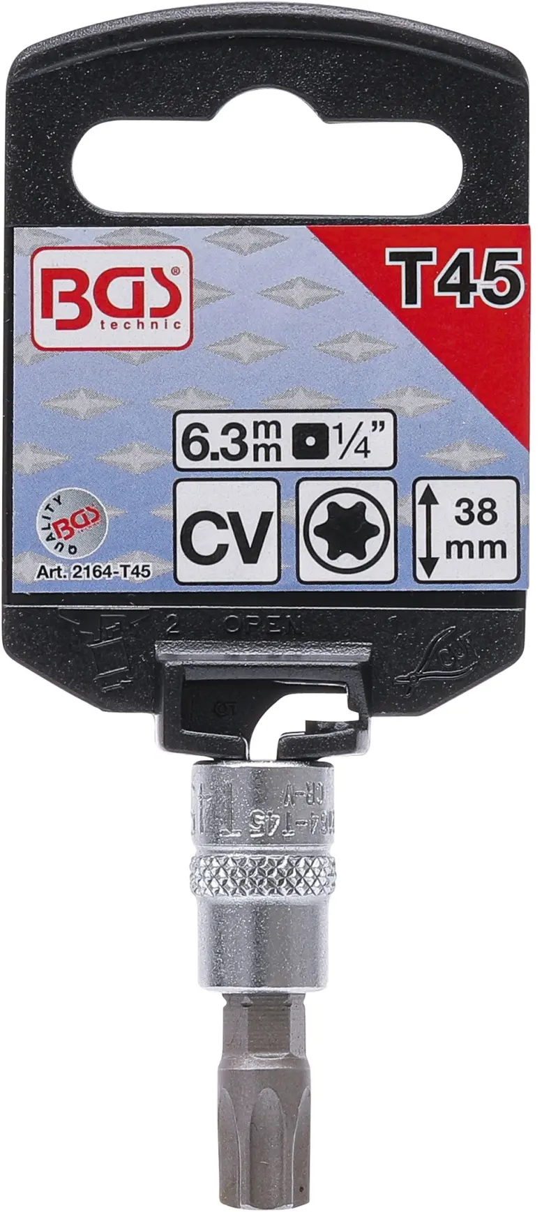 Zástrčná bitová hlavice 1/4" T 45 BGS102164-T45 (BGS102164-T45)