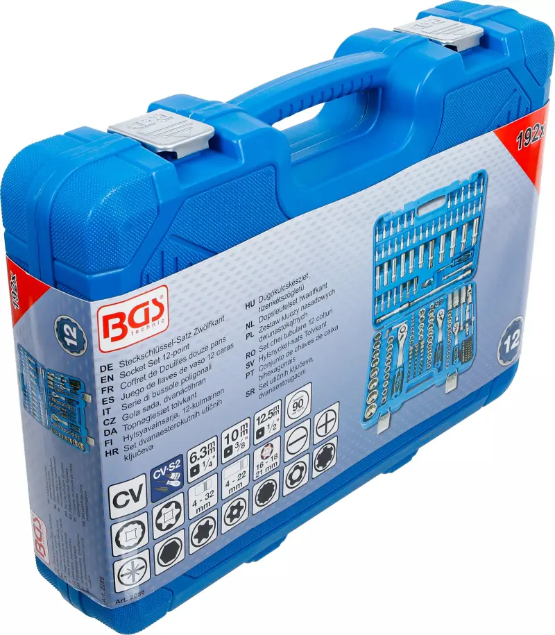 Gola sada Kraftmann BGS-192K 3x ráčna 1/4