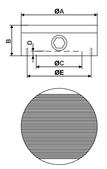 Magnetické kulaté sklíčid lo permanentní magnety RN F 08 FLAIG
