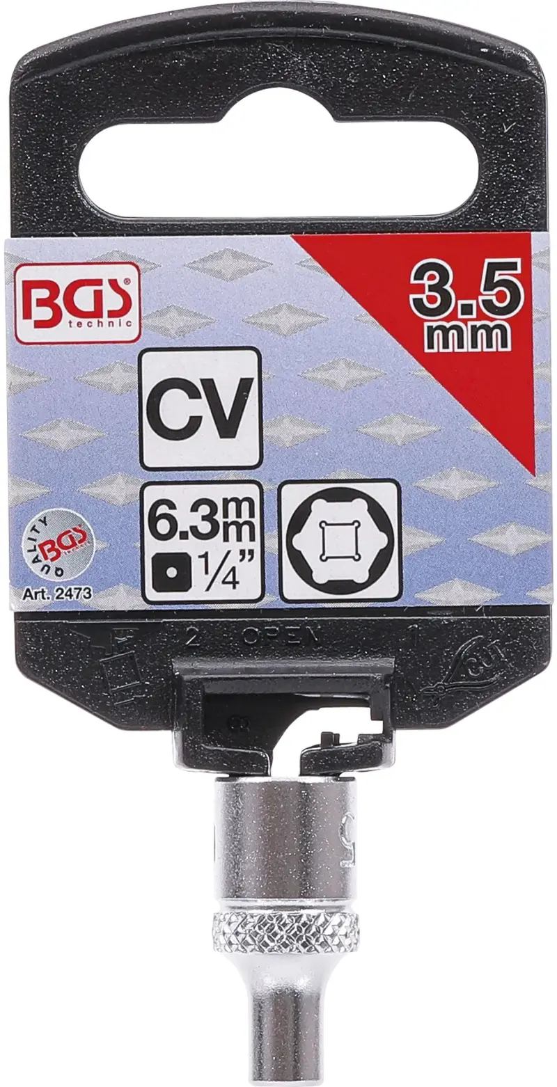 Nástrčná hlavice BGS technic 1/4" 3,5 mm - Pro Torque. BGS 2473 (BGS102473)