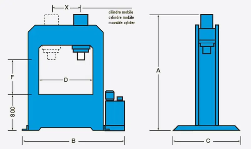 Hydraulický dílenský lis Sicmi PFC 300 (SICPFC300)
