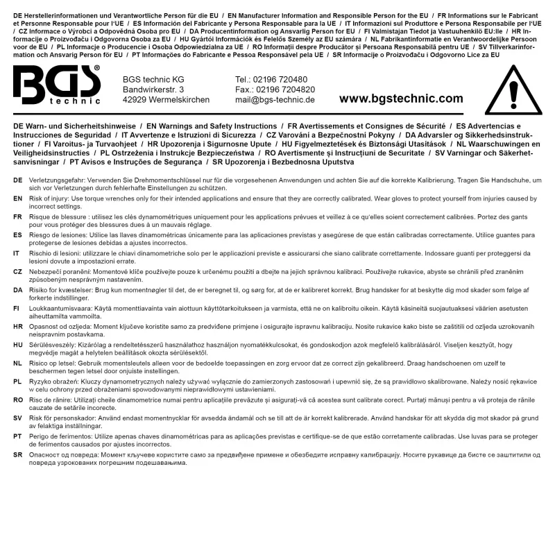 Momentový klíč 3/8" BGS102841 (5 ÷ 25 Nm) (BGS102841)