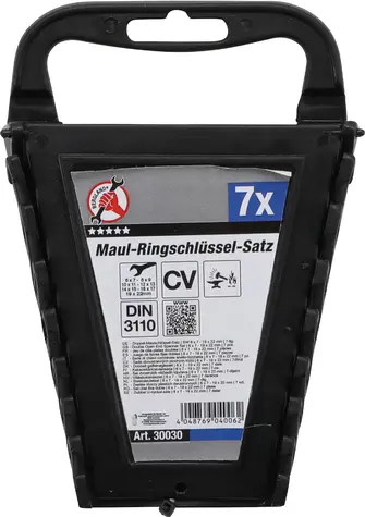 Oboustranné otevřené klíče Kraftmann 6 x 7 - 19 x 22 mm BGS1030030 (Sada 7 dílů) (BGS1030030)