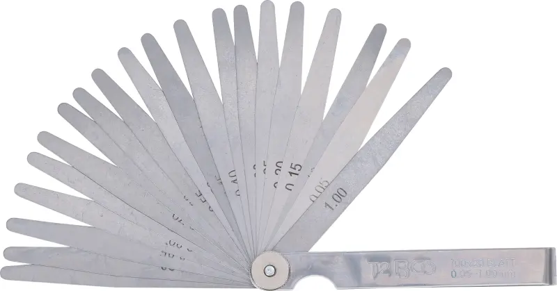 Spárové měrky 0,05 ÷ 1,0 mm BGS103083, 20 plátků (BGS103083)