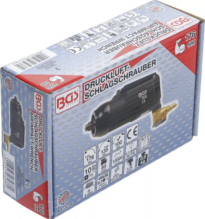 Pneumatický rázový utahovák 3/8