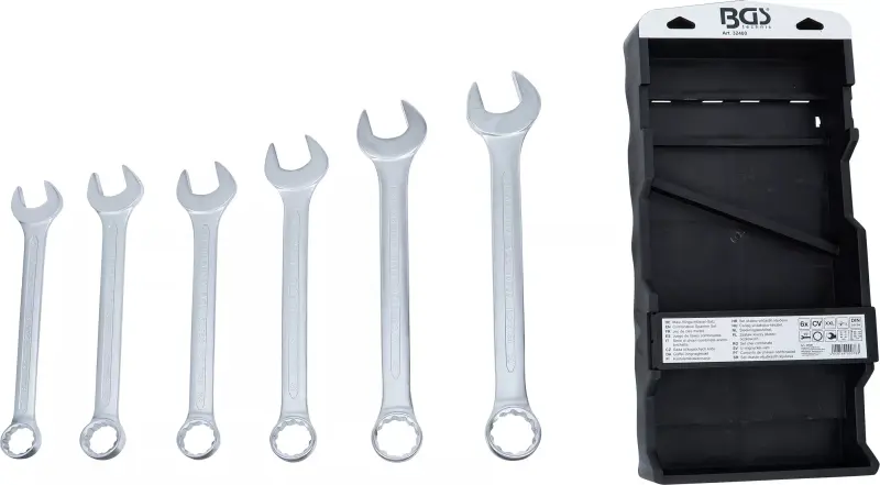 Očkoploché klíče 34 ÷ 50 mm BGS1032400 extra dlouhé. Sada 6 dílů v tašce (BGS1032400)