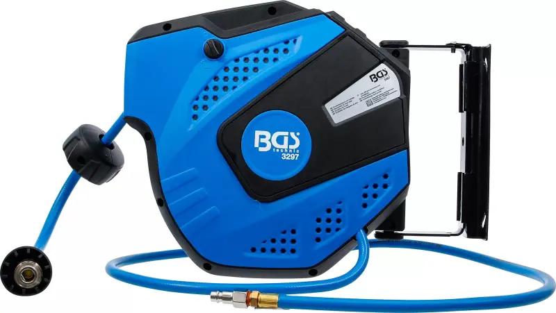 Pneumatická PVC hadice 10 m, průměr 8/12 mm s automatickým navijákem BGS103297 (BGS103297)
