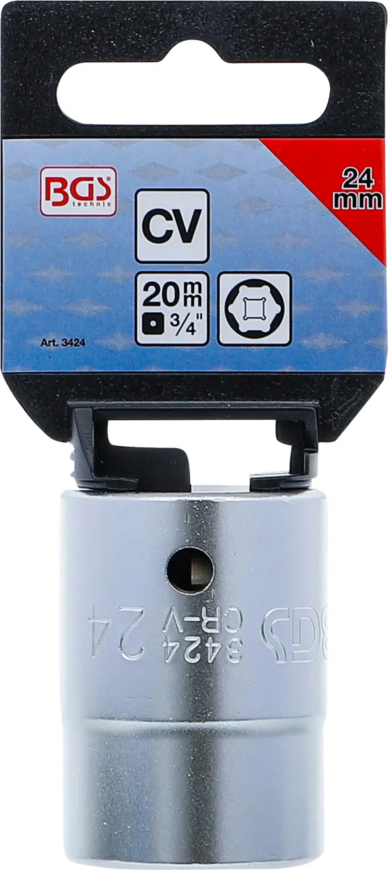 Nástrčná hlavice 3/4" 24 mm - Pro Torque. BGS 3424 (BGS103424)