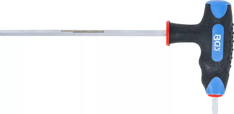 Zástrčný šestihranný klíč (inbus) 5 mm s T-rukojetí a boční čepelí. BGS 4010 (BGS104010-5)