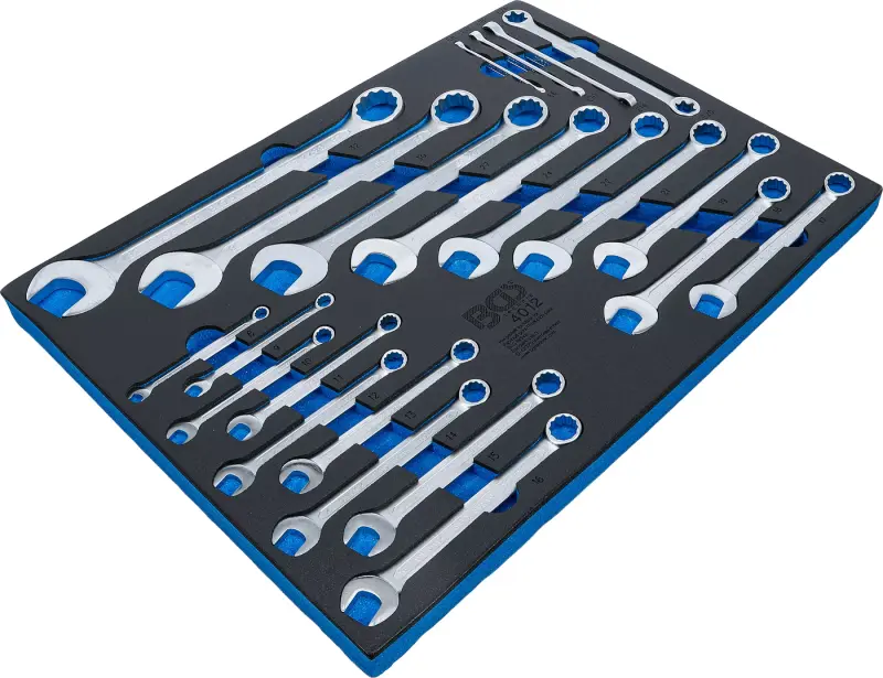 Nářaďový modul 3/3 - BGS104012 Očkoploché a očkové klíče E-profil. Sada 22 dílů (BGS104012)